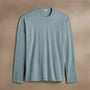 Long Sleeve Crew Neck in Azure Pigment | James Perse Los Angeles