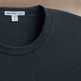 Long Sleeve Crew Neck in Blue Noir Pigment | James Perse Los Angeles