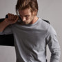 Long Sleeve Crew Neck in Breeze Pigment | James Perse Los Angeles