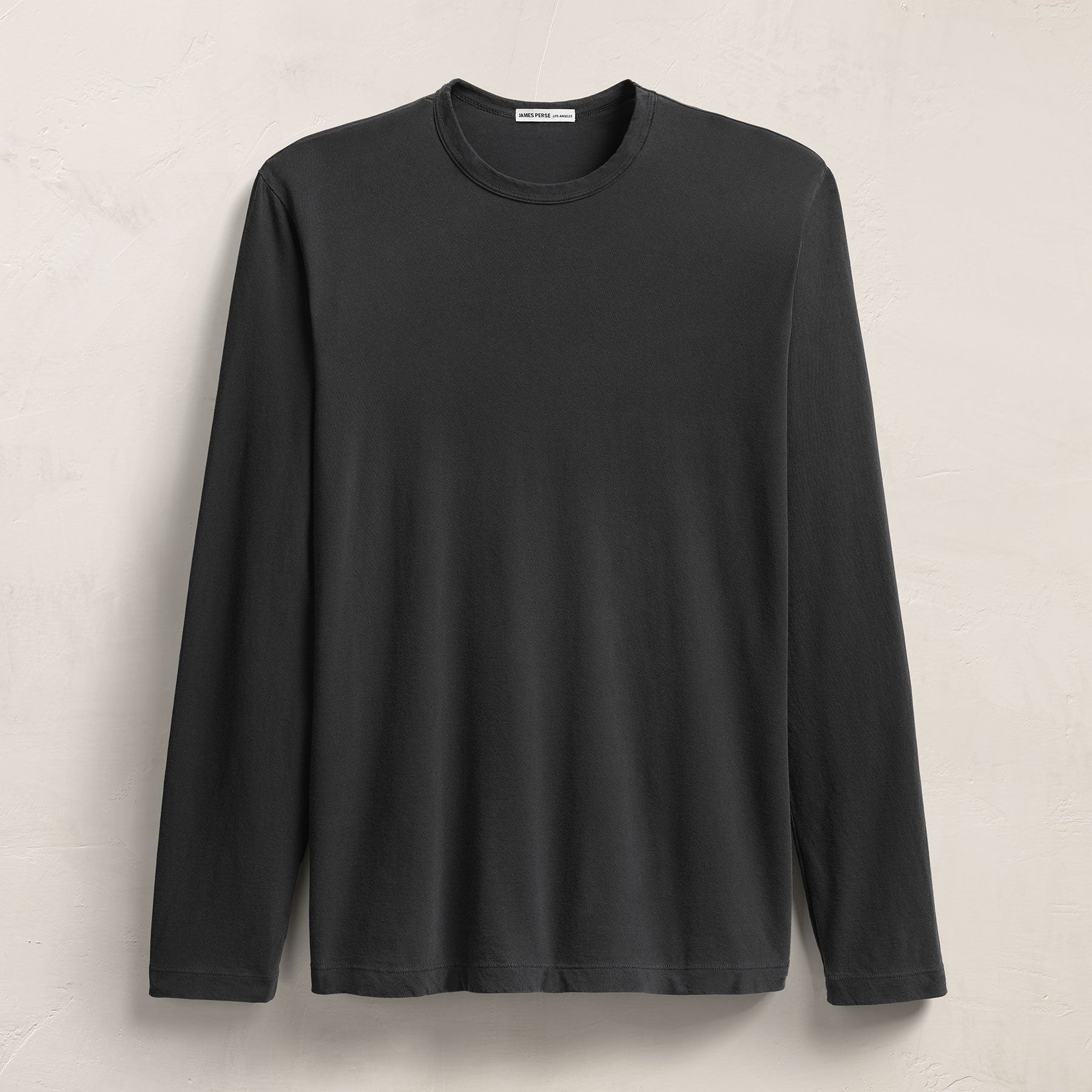 Long Sleeve Crew Neck - Carbon Pigment | James Perse Los Angeles