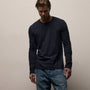 Long Sleeve Crew Neck in Deep | James Perse Los Angeles