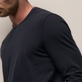 Long Sleeve Crew Neck in Deep | James Perse Los Angeles