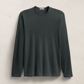 Long Sleeve Crew Neck in Fern | James Perse Los Angeles