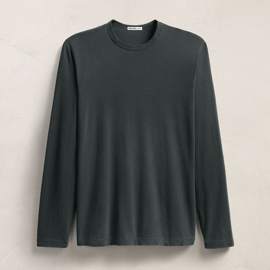 Long Sleeve Crew Neck in Fern | James Perse Los Angeles