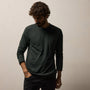 Long Sleeve Crew Neck in Fern | James Perse Los Angeles
