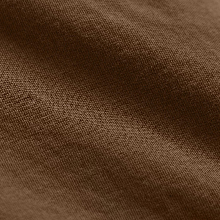 Long Sleeve Crew Neck in Gingerbread Pigment | James Perse Los Angeles