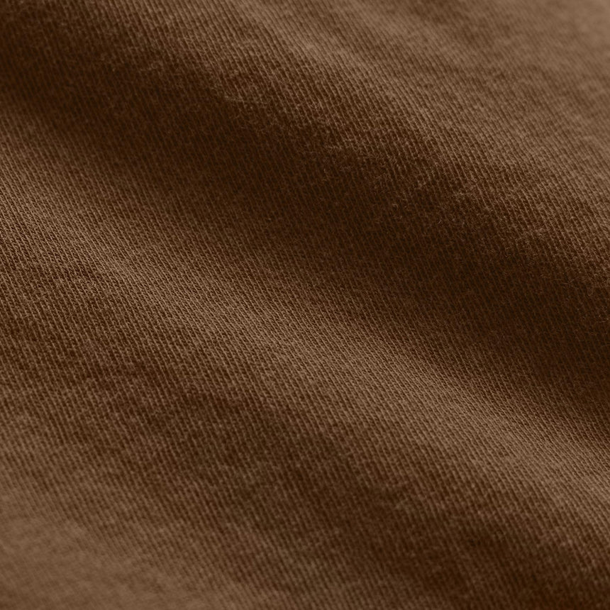 Long Sleeve Crew Neck in Gingerbread Pigment | James Perse Los Angeles