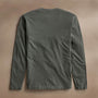 Long Sleeve Crew Neck in Granite Pigment | James Perse Los Angeles