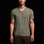Short Sleeve V Neck in Alligator Pigment | James Perse Los Angeles
