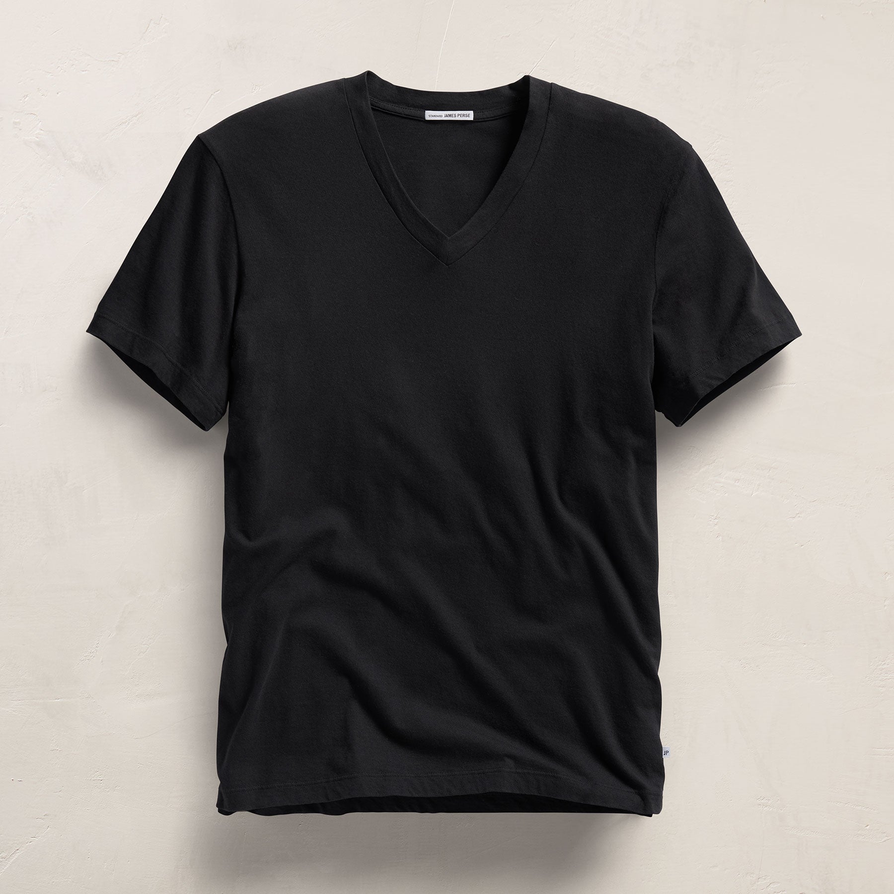 Short Sleeve V Neck - Black | James Perse Los Angeles