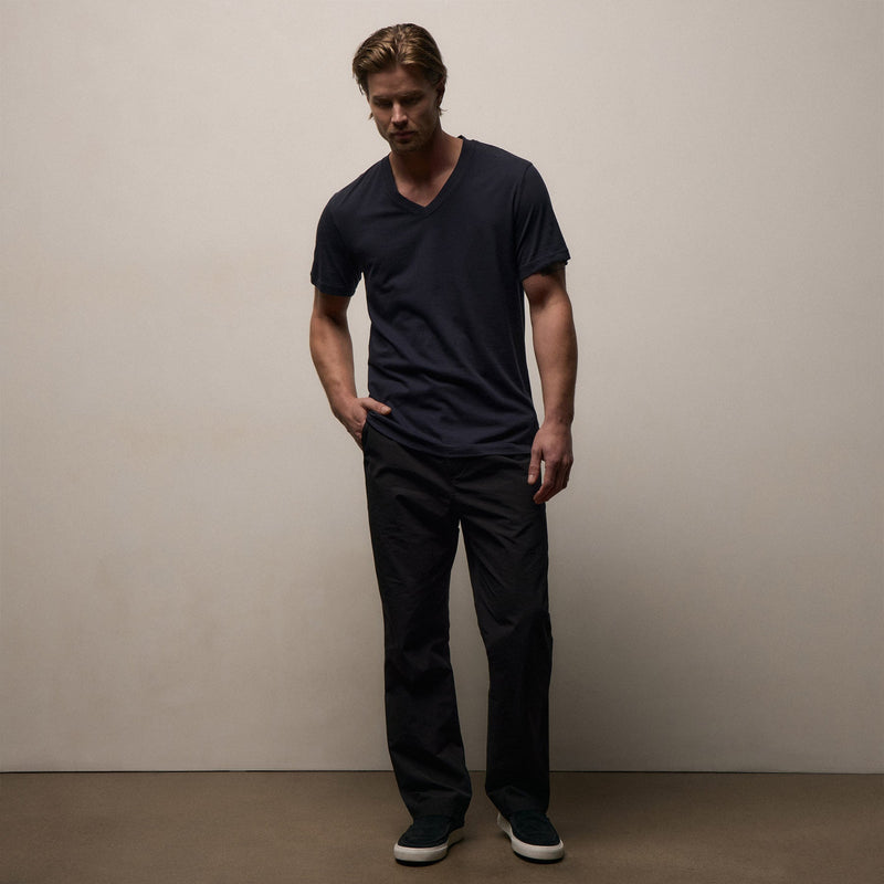 Short Sleeve V Neck in Deep | James Perse Los Angeles