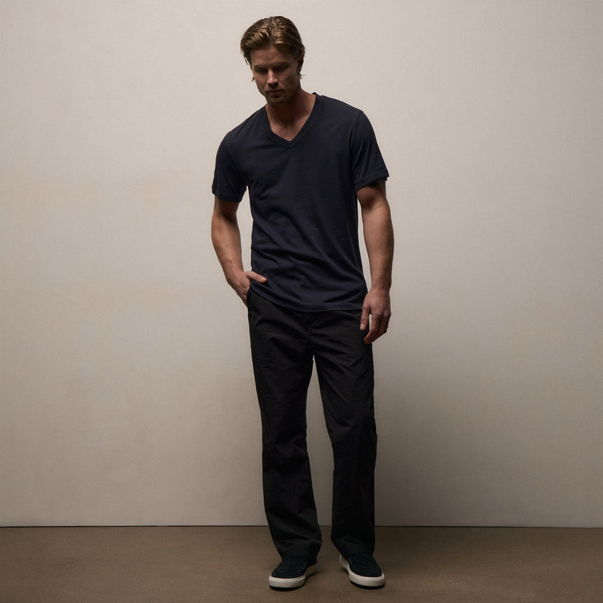 Short Sleeve V Neck in Deep | James Perse Los Angeles