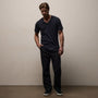 Short Sleeve V Neck in Deep | James Perse Los Angeles