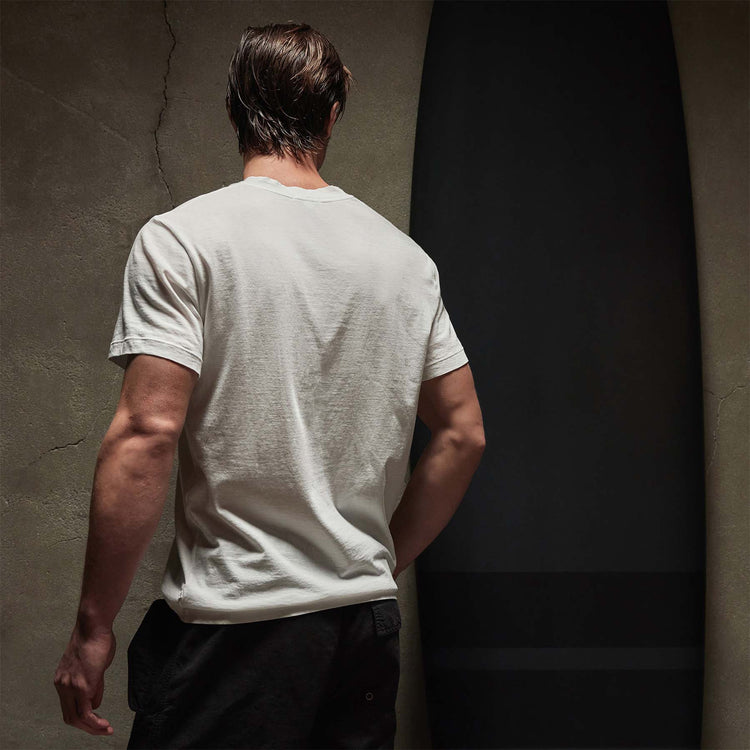 Short Sleeve V Neck - White | James Perse Los Angeles