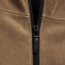 Suede Bomber Jacket - Coyote