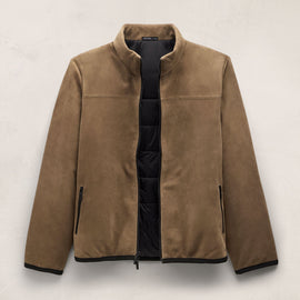 Suede Bomber Jacket - Coyote