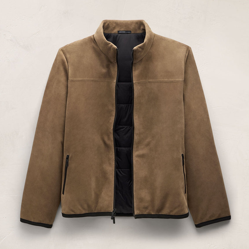 Suede Bomber Jacket - Coyote
