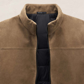 Suede Bomber Jacket - Coyote