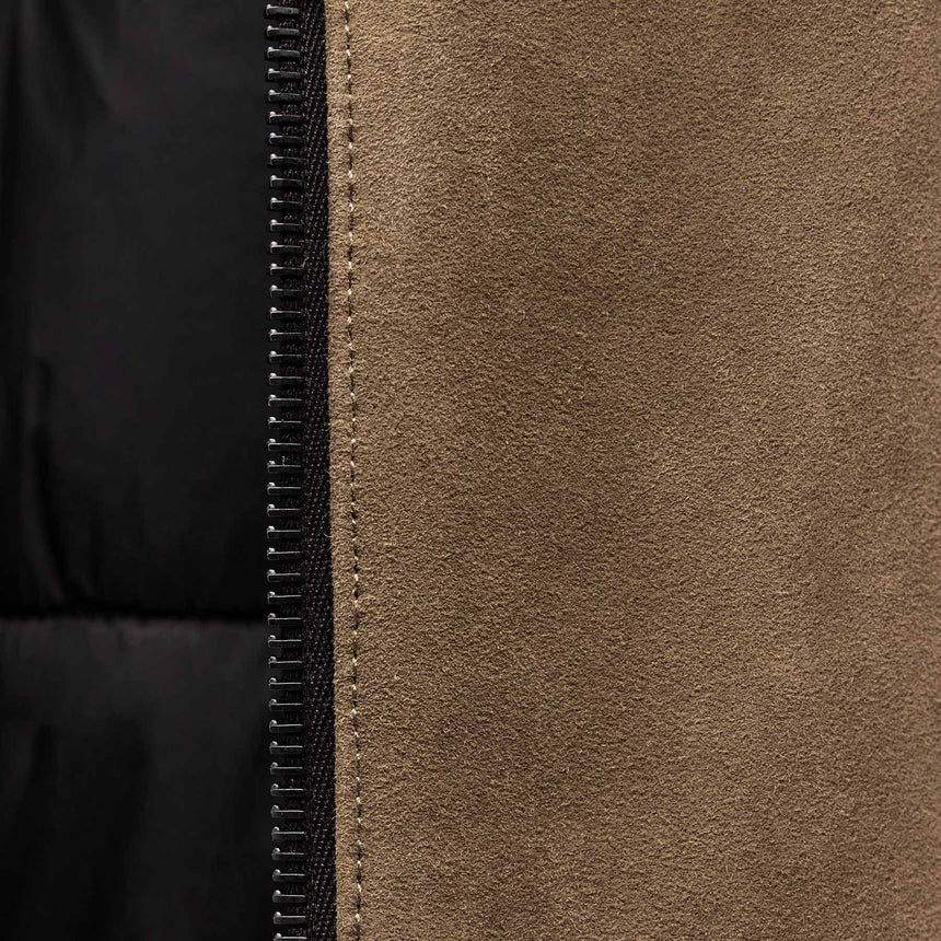 Suede Bomber Jacket - Coyote