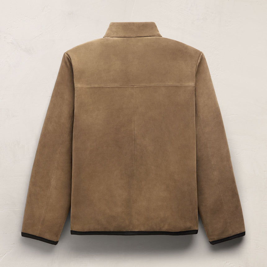Suede Bomber Jacket - Coyote