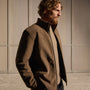 Suede Bomber Jacket in Coyote | James Perse Los Angeles