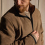 Suede Bomber Jacket in Coyote | James Perse Los Angeles