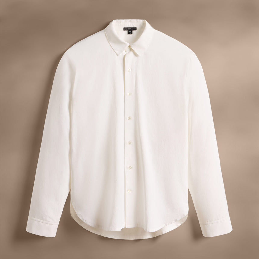Matte Cabana Long Sleeve in White | James Perse Los Angeles