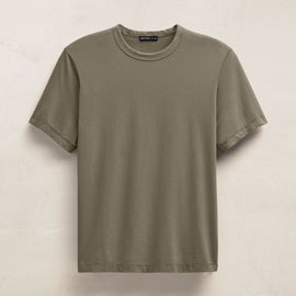 Heavy Luxe Jersey Crew in Birch | James Perse Los Angeles