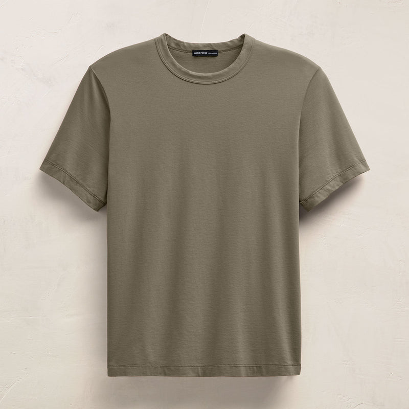 Heavy Luxe Jersey Crew in Birch | James Perse Los Angeles