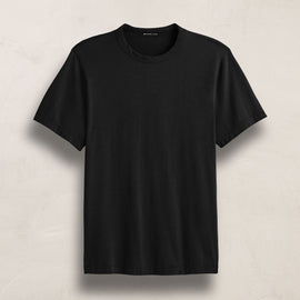 Heavy Luxe Jersey Crew in Black | James Perse Los Angeles
