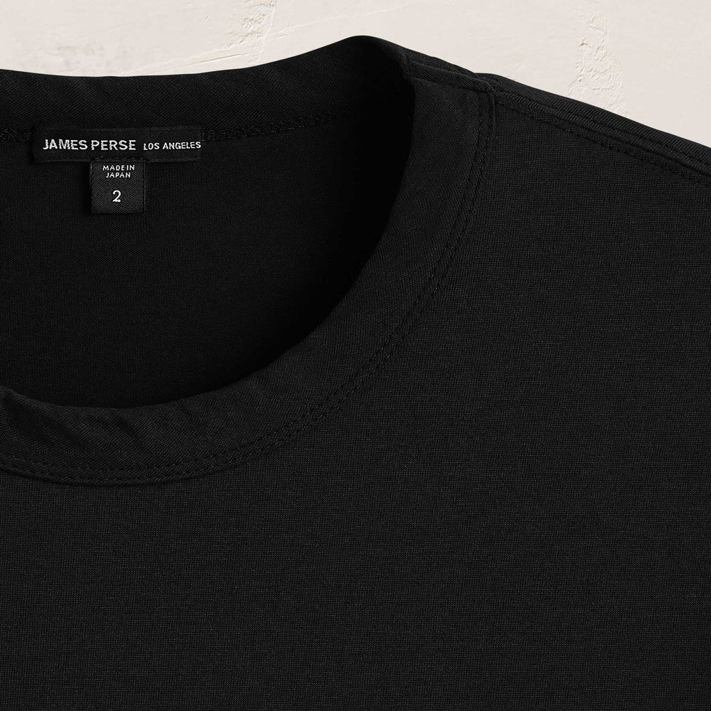 Heavy Luxe Jersey Crew in Black | James Perse Los Angeles