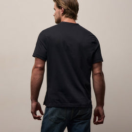 Heavy Luxe Jersey Crew in Black | James Perse Los Angeles