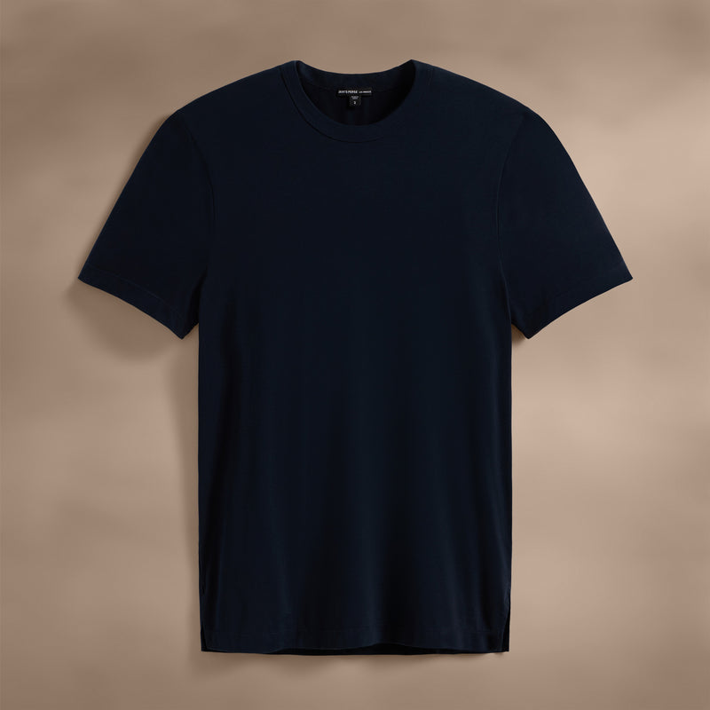 Heavy Luxe Jersey Crew in Blue Noir | James Perse Los Angeles