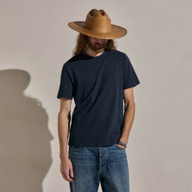 Heavy Luxe Jersey Crew in Blue Noir | James Perse Los Angeles