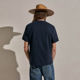 Heavy Luxe Jersey Crew in Blue Noir | James Perse Los Angeles