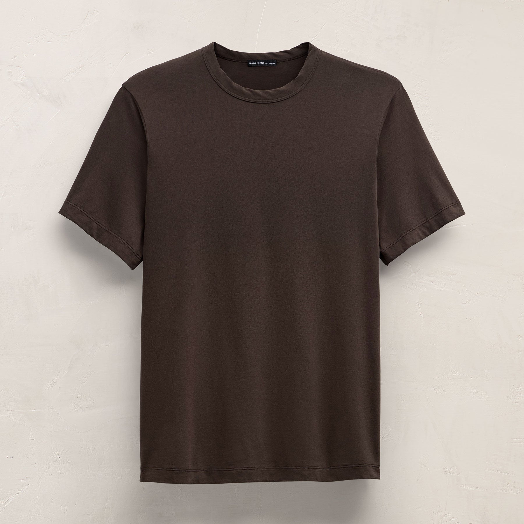 Heavy Luxe Jersey Crew in Bark | James Perse Los Angeles