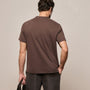 Heavy Luxe Jersey Crew in Bark | James Perse Los Angeles
