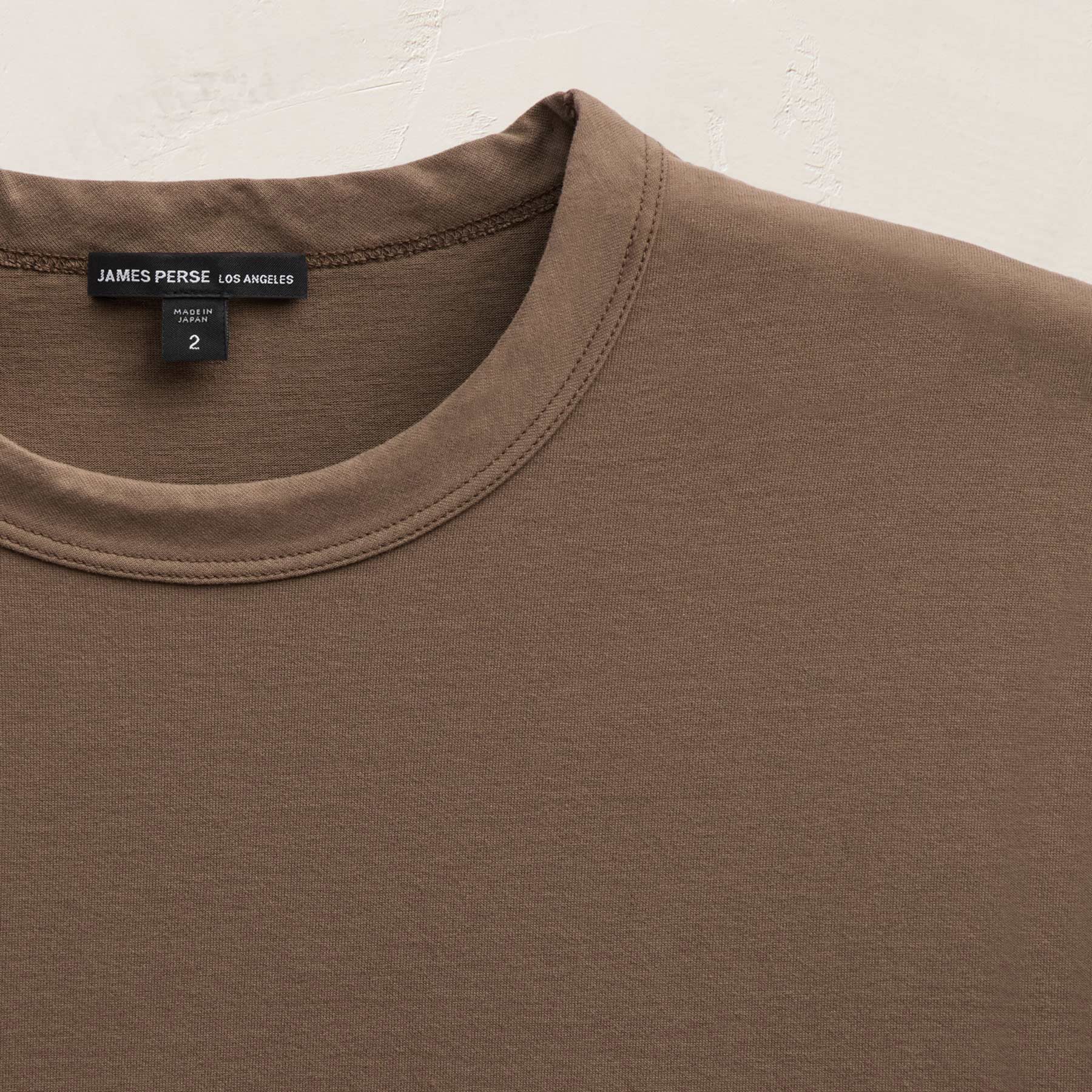 Heavy Luxe Jersey Crew in Caribou | James Perse Los Angeles