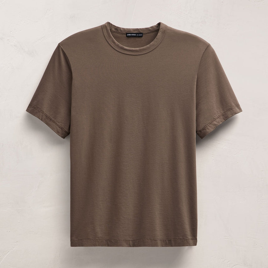 Heavy Luxe Jersey Crew in Caribou | James Perse Los Angeles