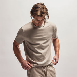 Heavy Luxe Jersey Crew in Dapple | James Perse Los Angeles