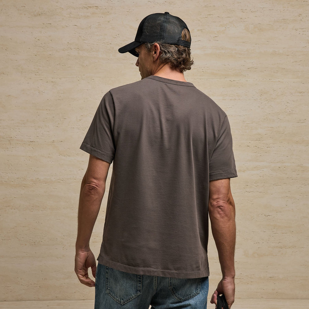 Heavy Luxe Jersey Crew in Dusty Brown | James Perse Los Angeles