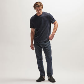 Heavy Luxe Jersey Crew in French Navy | James Perse Los Angeles