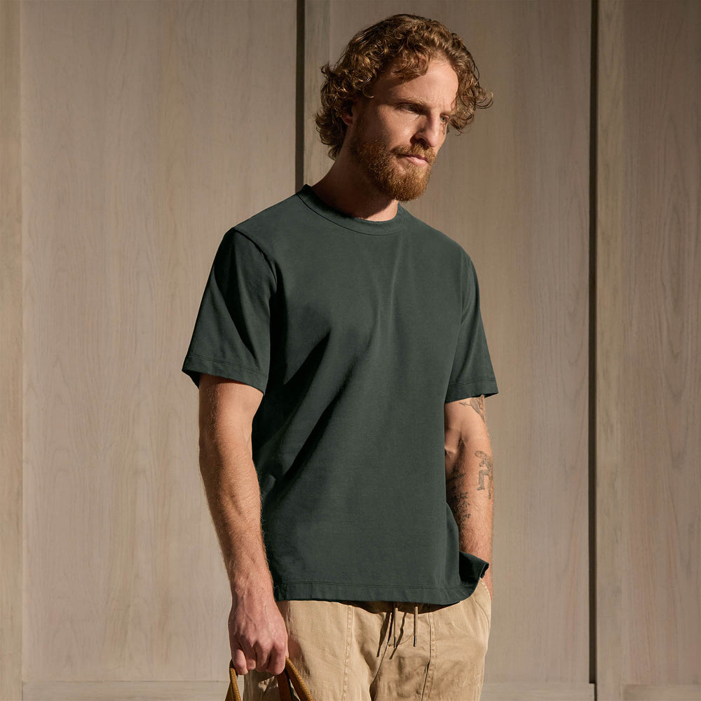 Heavy Luxe Jersey Crew - Fern