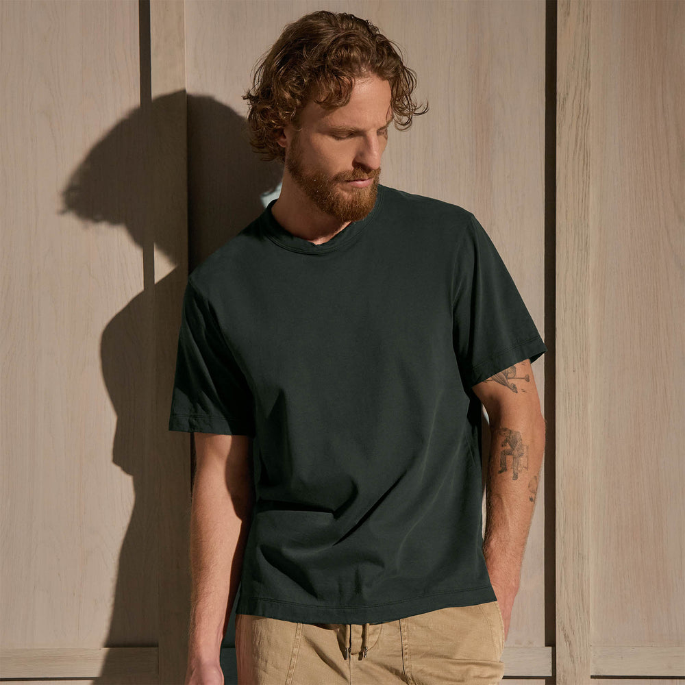 Heavy Luxe Jersey Crew - Fern
