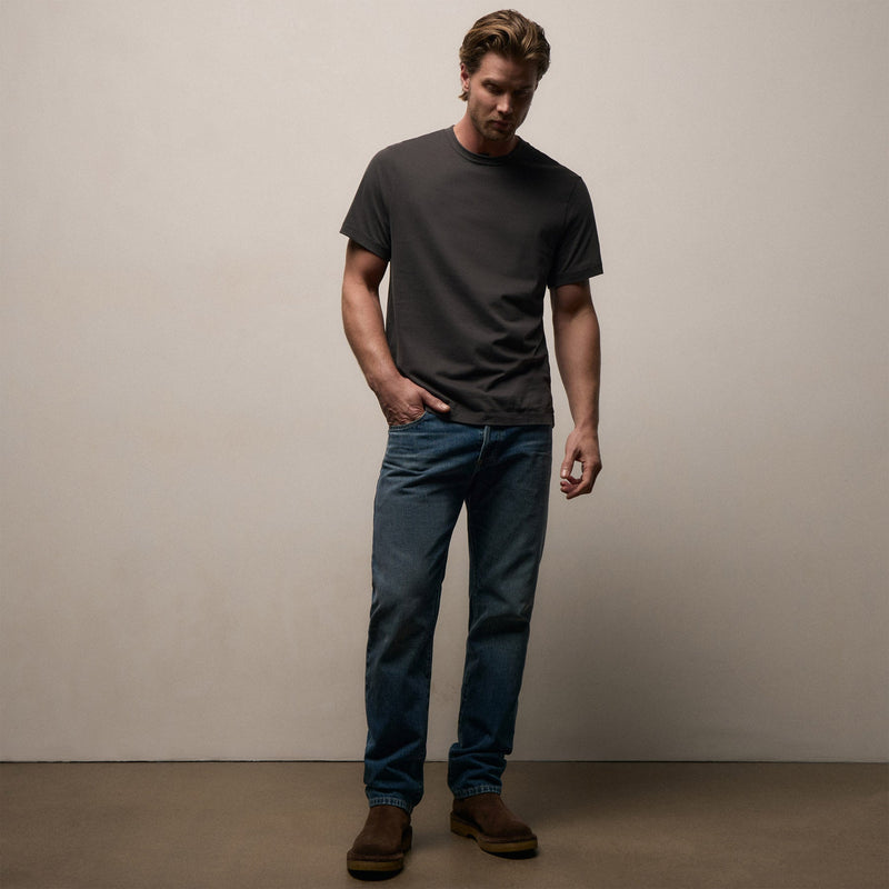Heavy Luxe Jersey Crew in Magma | James Perse Los Angeles