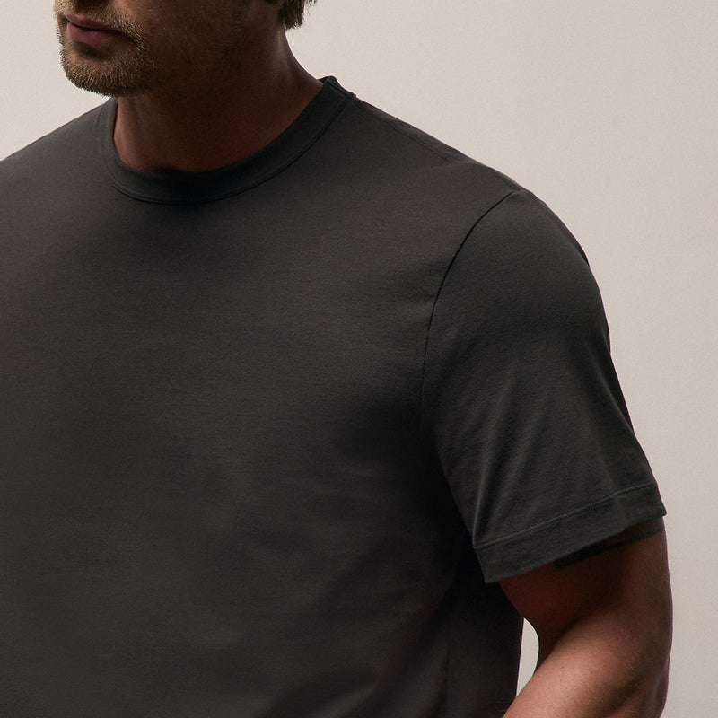 Heavy Luxe Jersey Crew in Magma | James Perse Los Angeles
