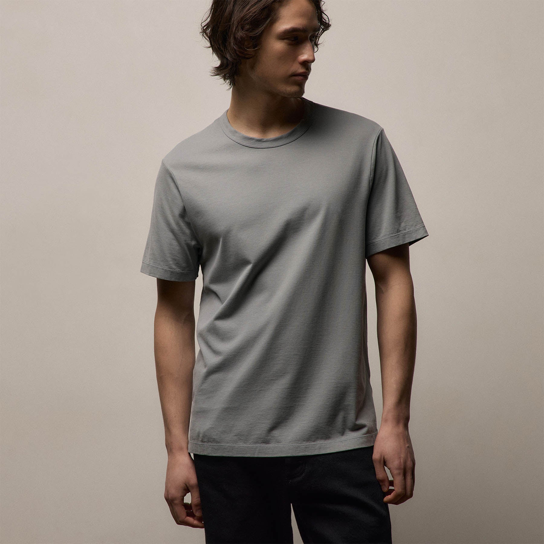 Heavy Luxe Jersey Crew in Ore | James Perse Los Angeles