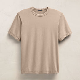 Heavy Luxe Jersey Crew in Stone | James Perse Los Angeles