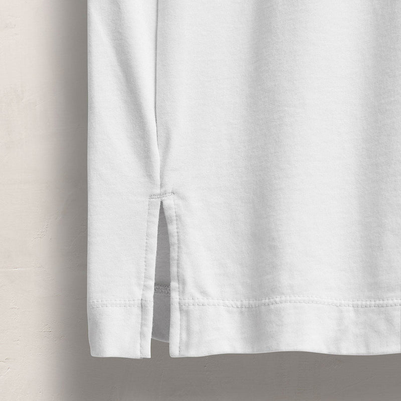 Heavy Luxe Jersey Crew in White | James Perse Los Angeles FLAT