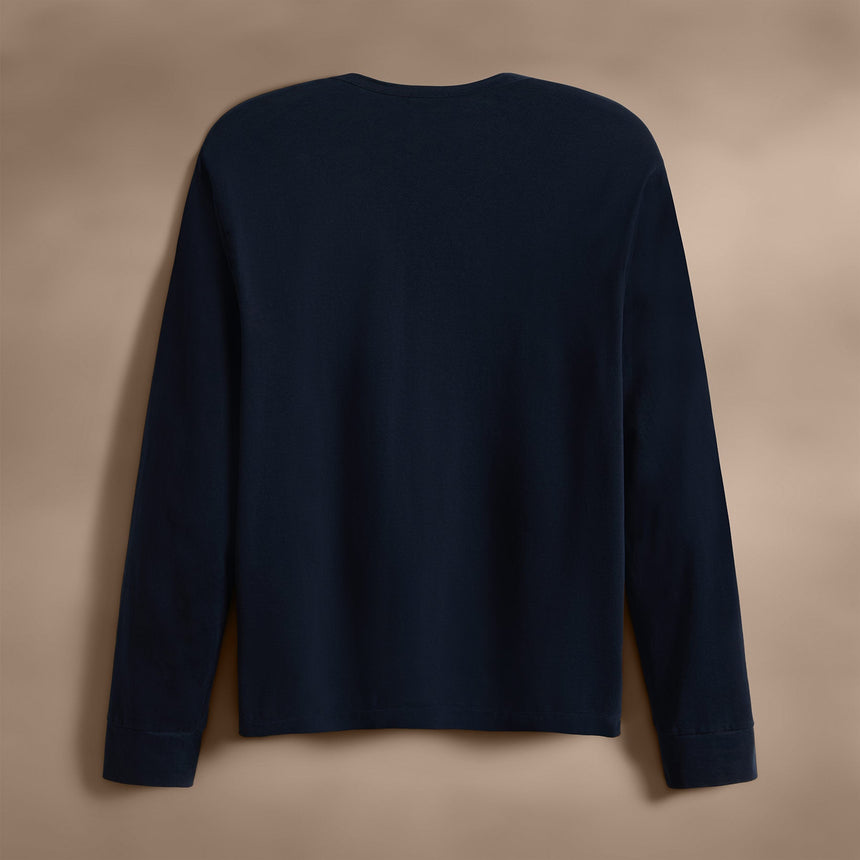 Heavy Luxe Jersey Long Sleeve in Blue Noir | James Perse Los Angeles